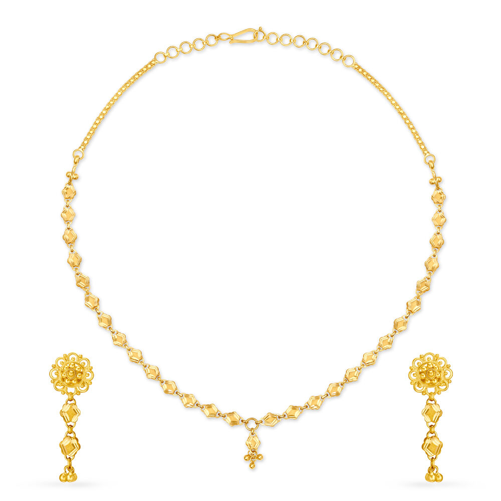 Simple neck sale sets gold
