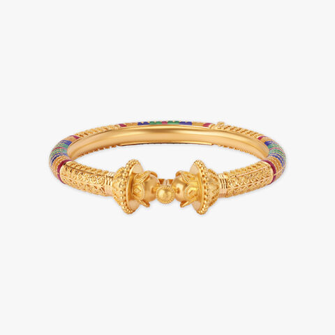 Traditional Multicoloured Glass Enamel Bangle