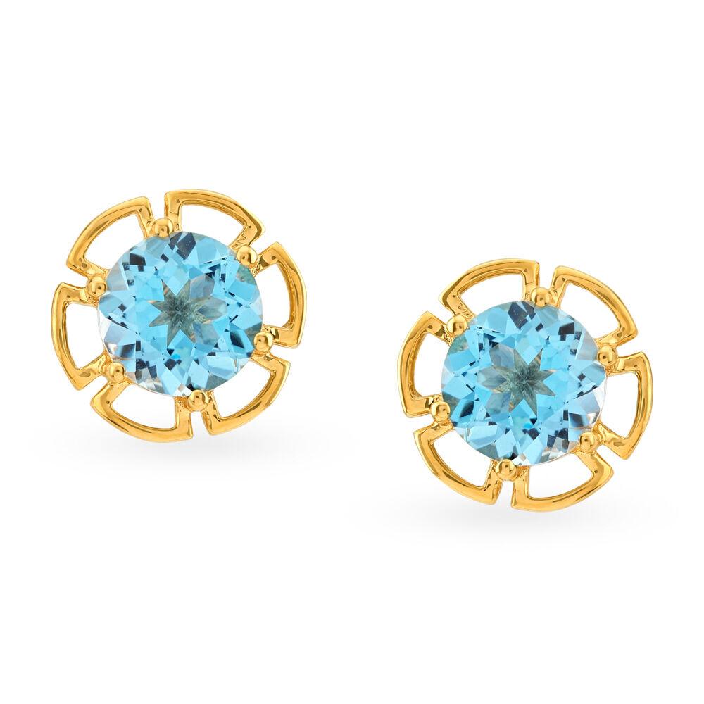 Tanishq discount topaz earrings