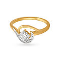 Bold Eye Gold and Diamond Finger Ring,,hi-res image number null