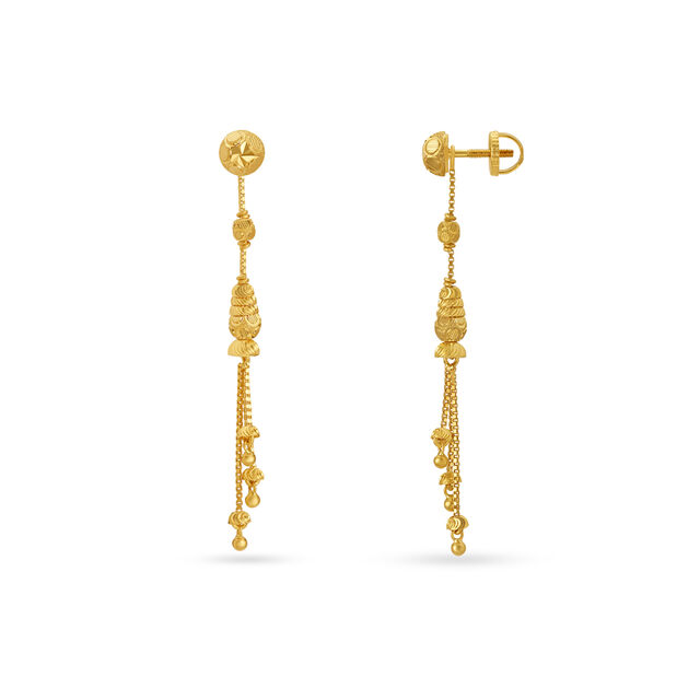 Dainty Gold Drop Earrings,,hi-res image number null