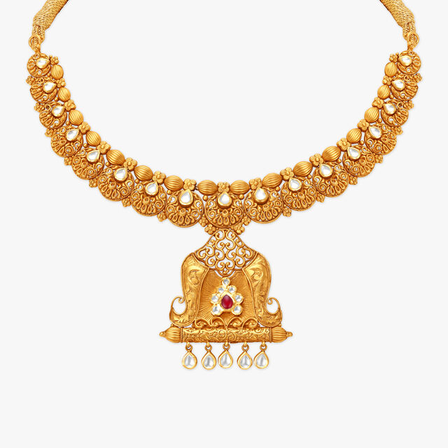 Spellbinding Floral Jaisalmeri Necklace,,hi-res image number null