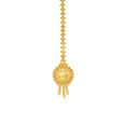 Traditional Floral Gold Maang Tikka,,hi-res image number null