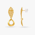 Contemporary Filigree Gold Drop Earrings,,hi-res image number null