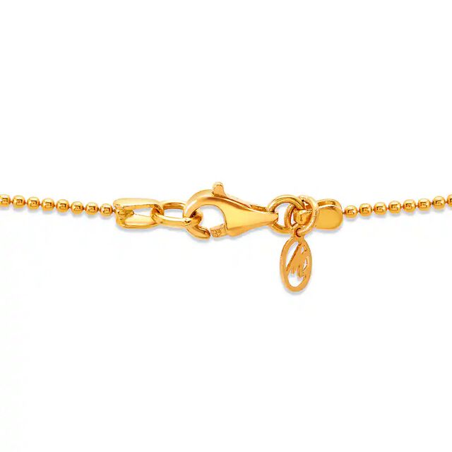 18KT Yellow Gold Beaded Chain,,hi-res image number null