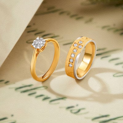 Forever and Ever Couple Rings-demhanvico.com.vn