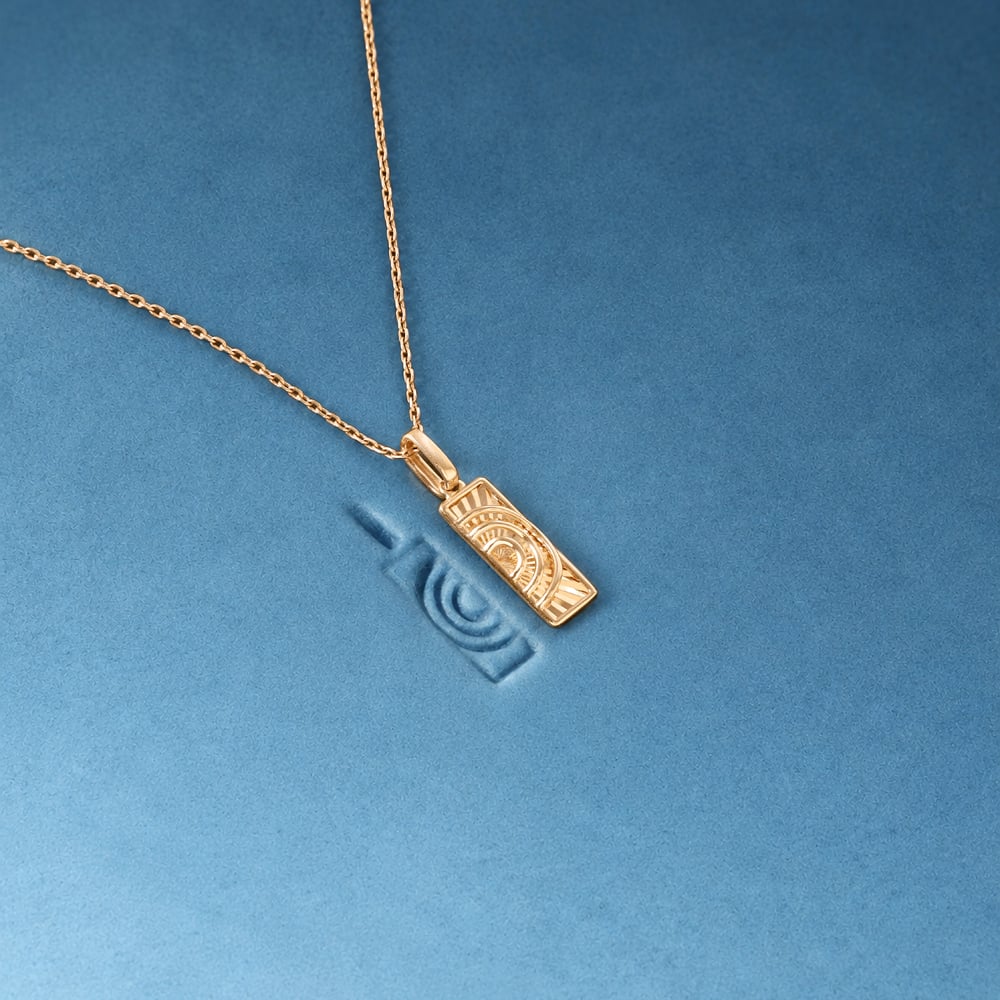 Intricate Radiant Gold Pendant,,hi-res image number null