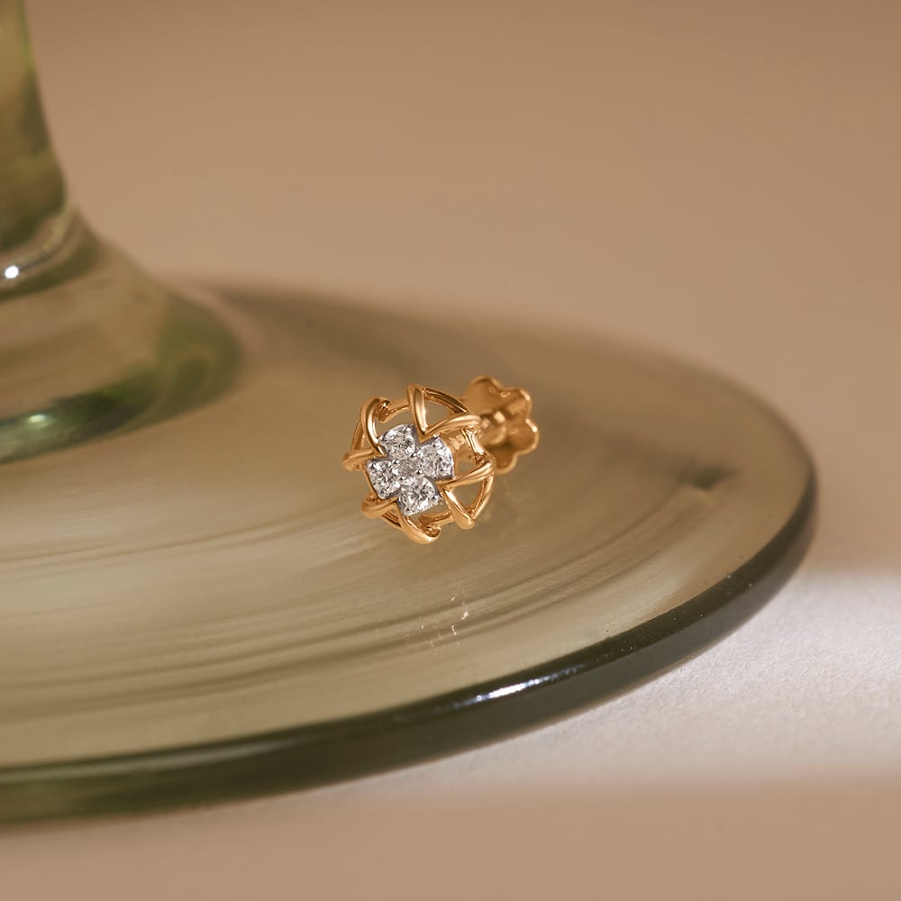 Radiant Diya Diamond Nose Pin,,hi-res image number null