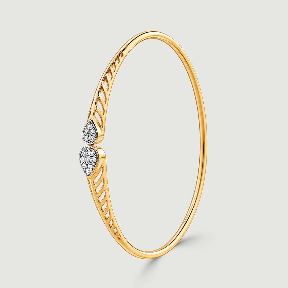 Elegant Diya Diamond Bangle,,hi-res image number null