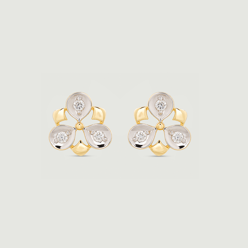 Twinkling Trio Diamond Stud Earrings,,hi-res image number null