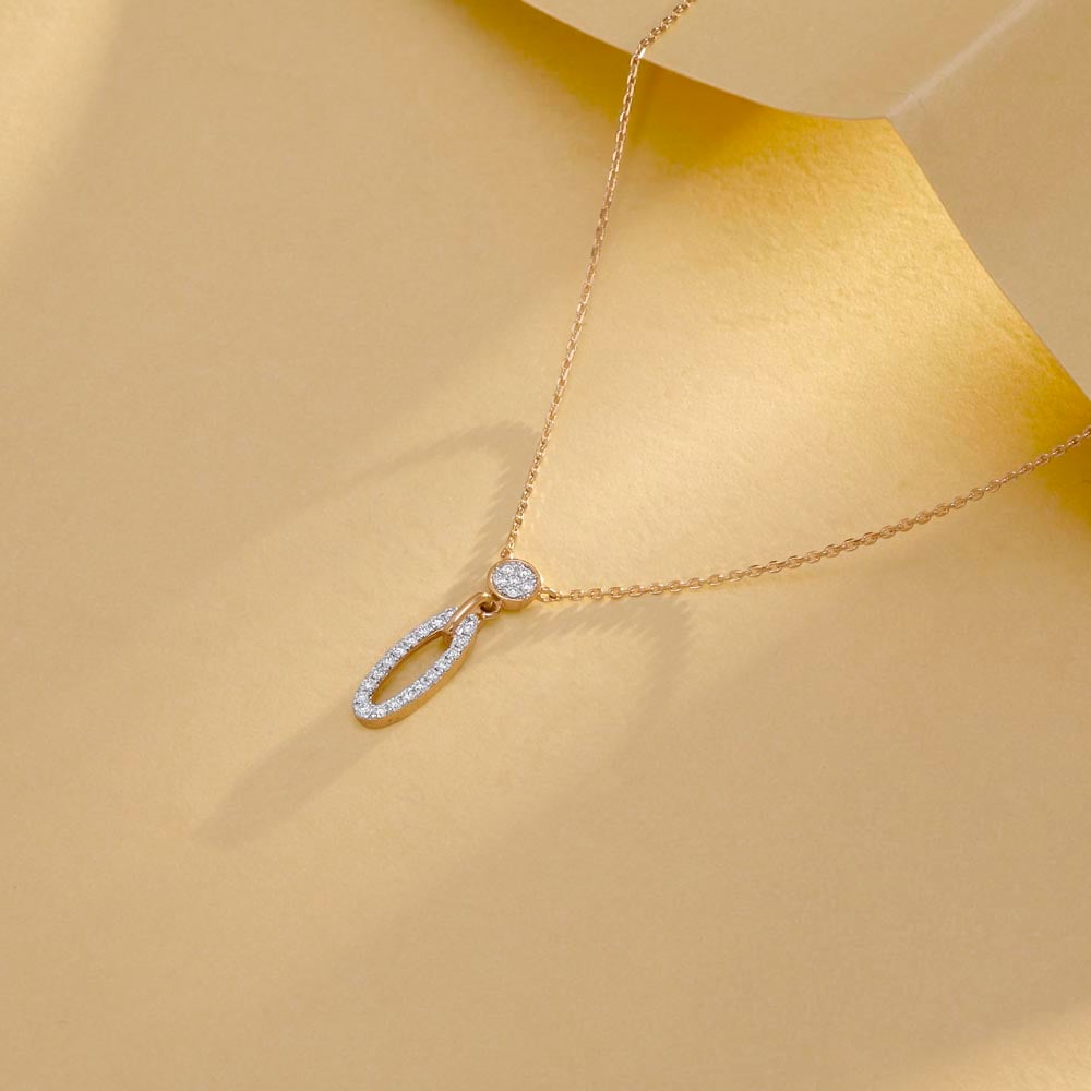 Halo Drift Diamond Necklace,,hi-res image number null