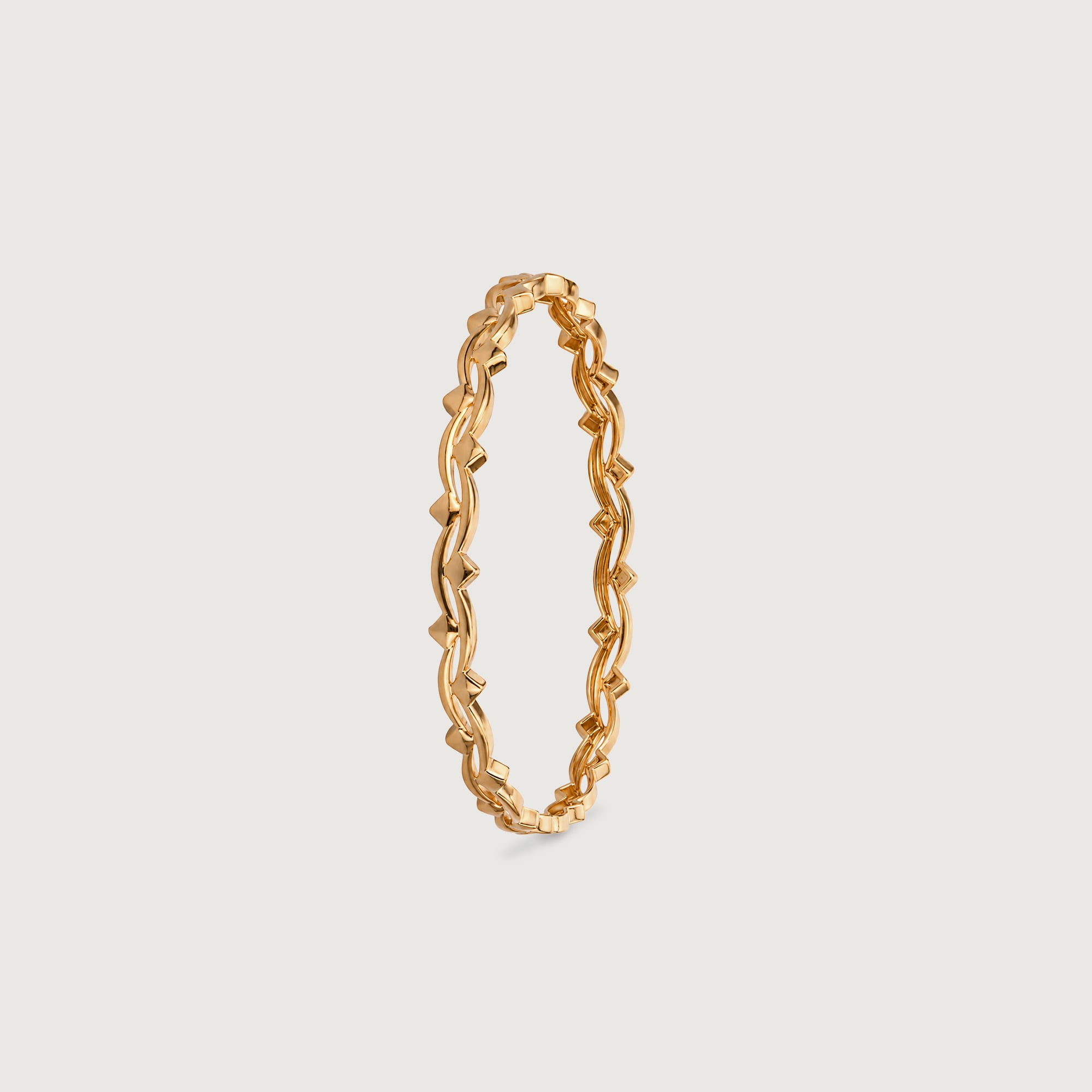 Fluid Weave Gold Bangle,,hi-res image number null