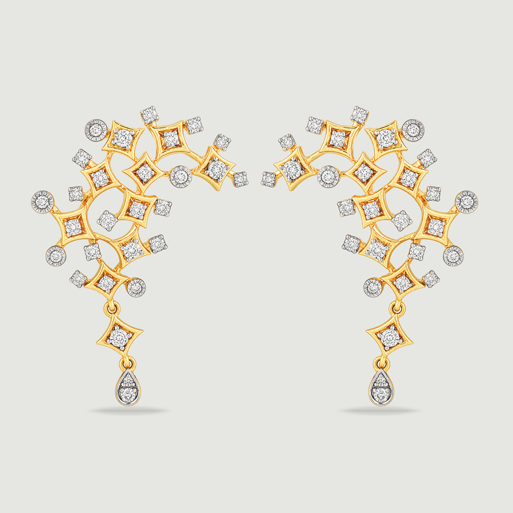 Riverside Radiance Diamond Drop Earrings,,hi-res image number null