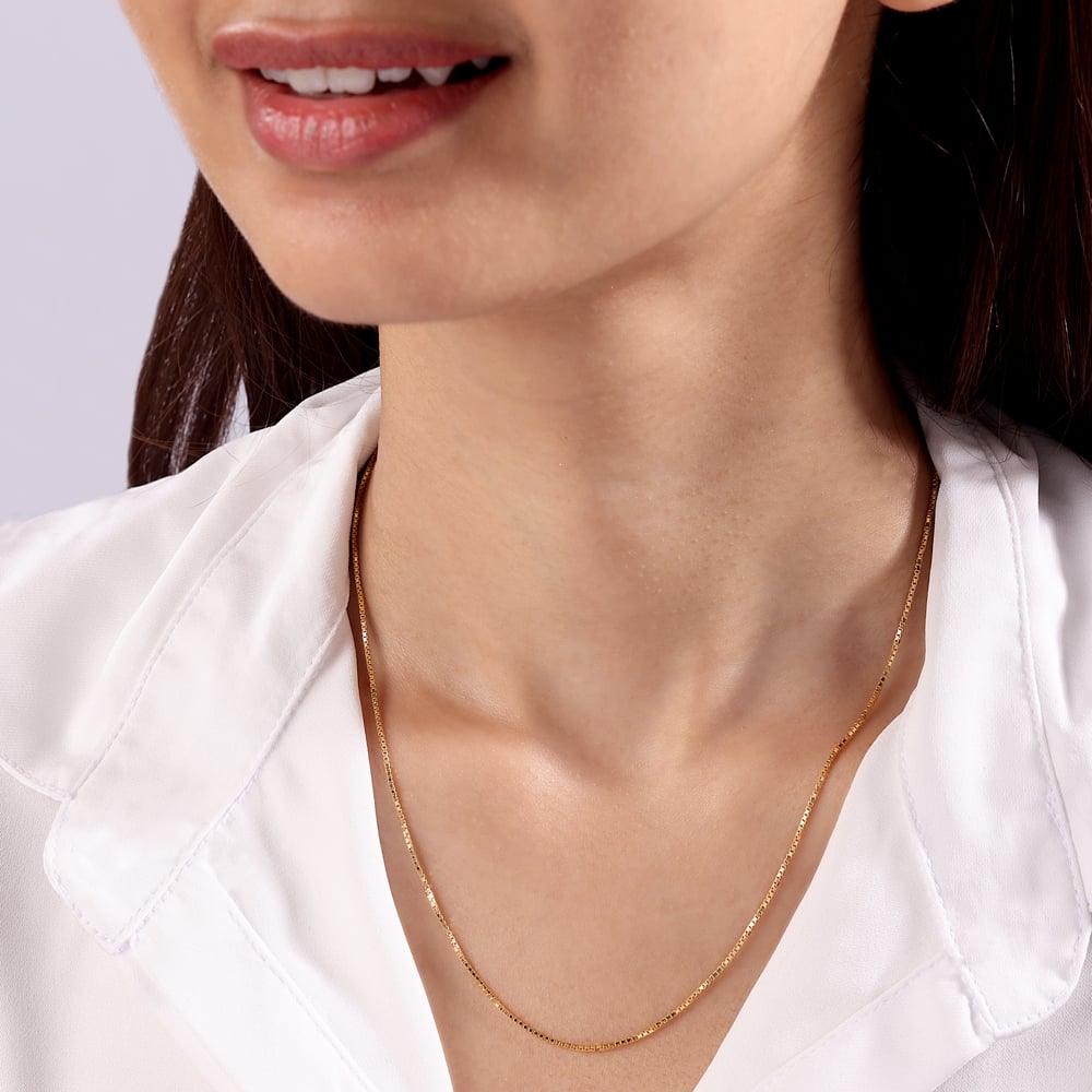Sleek 14KT Yellow Gold Chain,,hi-res image number null
