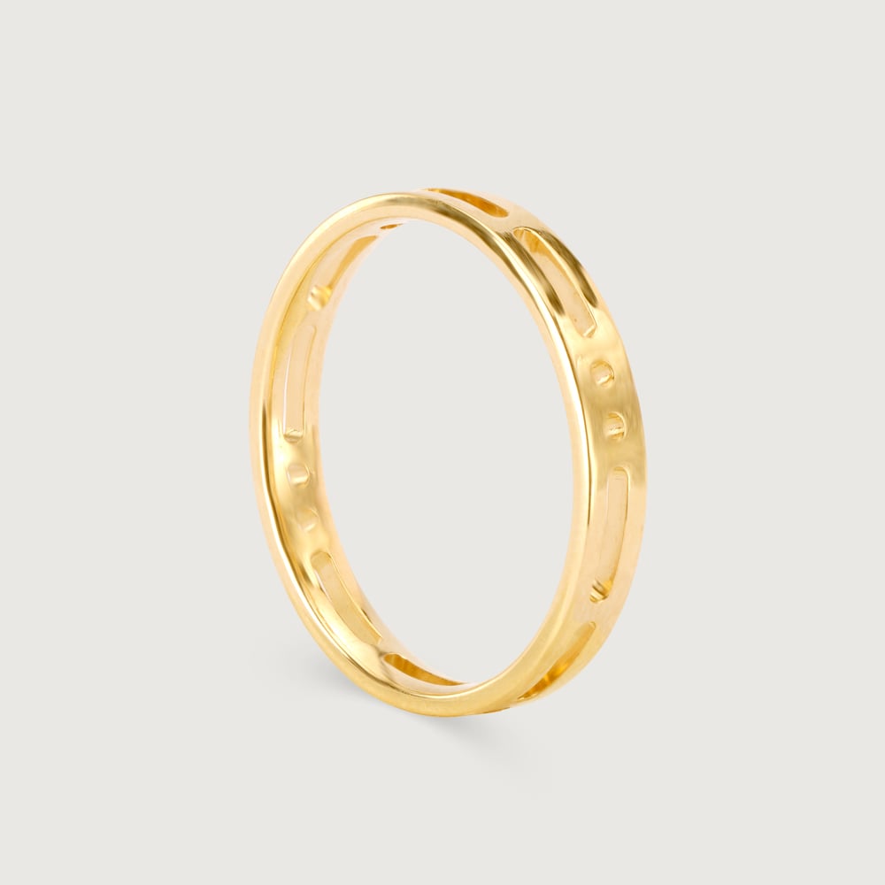 You & Me Forever Band 18KT Gold Couple Ring -Single Piece,,hi-res image number null