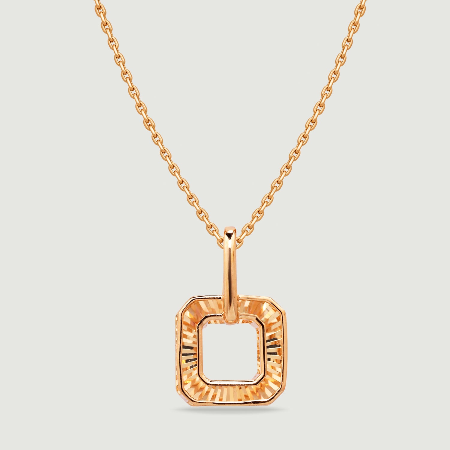 Sleek Radiant Gold Pendant,,hi-res image number null