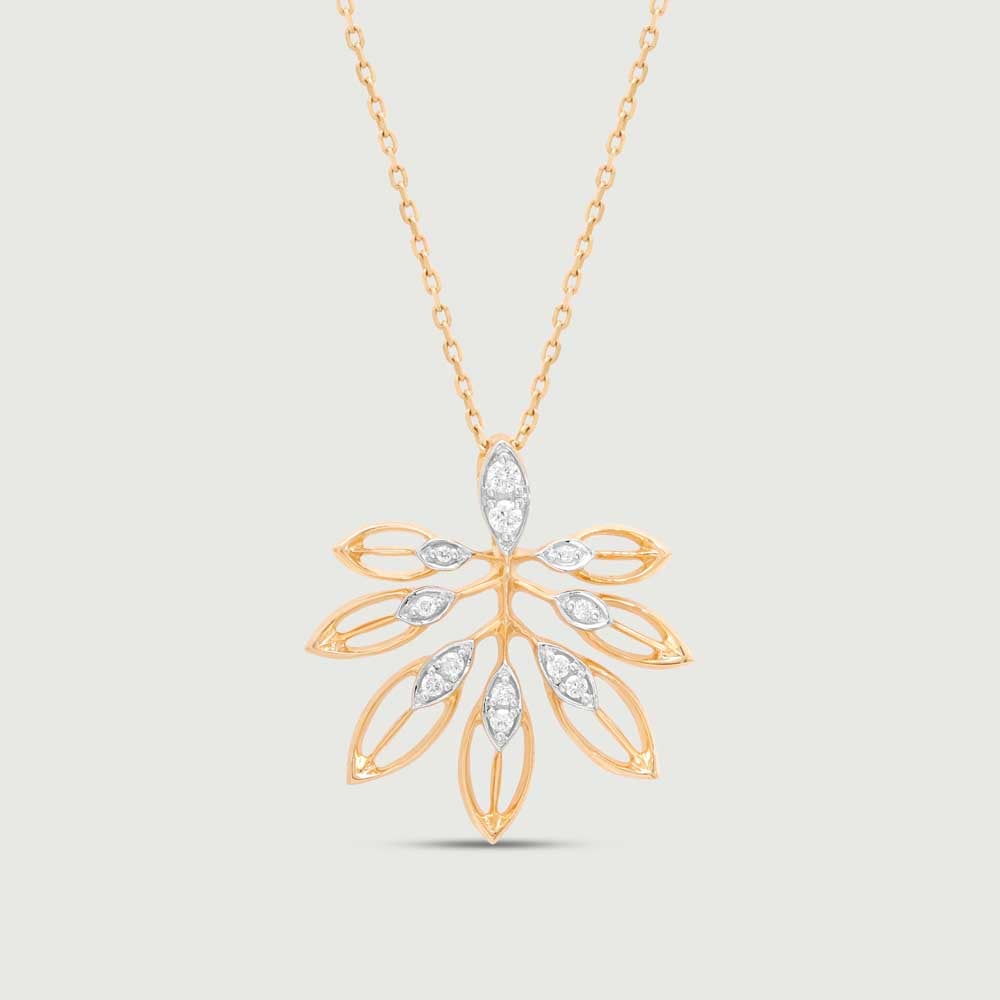 Sassy Foliage Diamond Pendant,,hi-res image number null