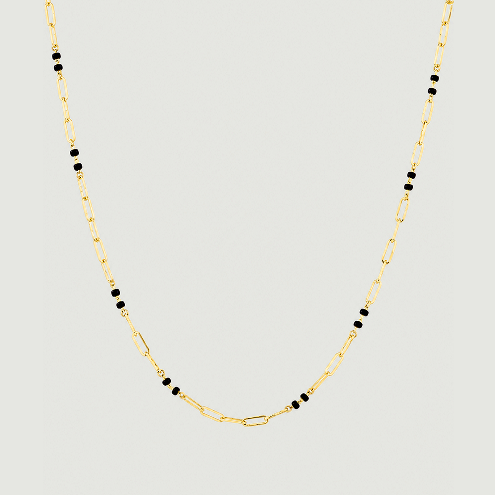 Sleek Geometric Gold Mangalsutra,,hi-res image number null