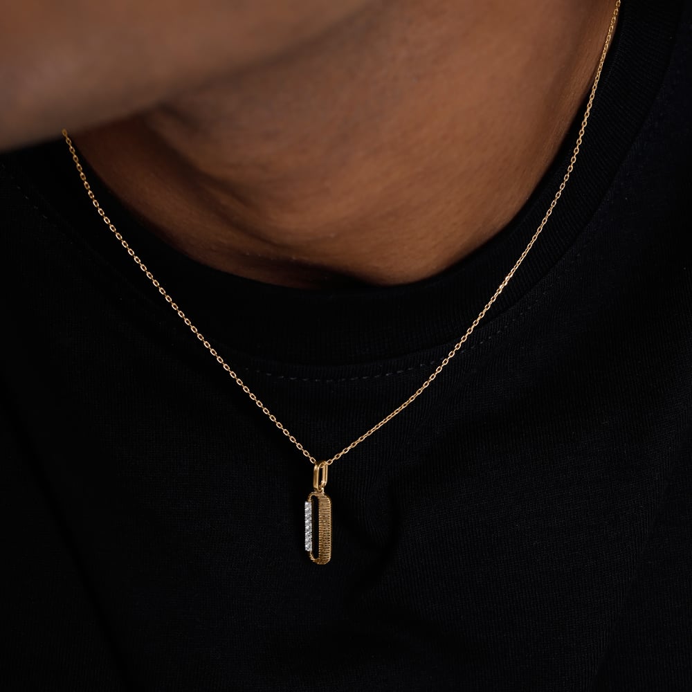 Sleek Linear Diamond Pendant,,hi-res image number null