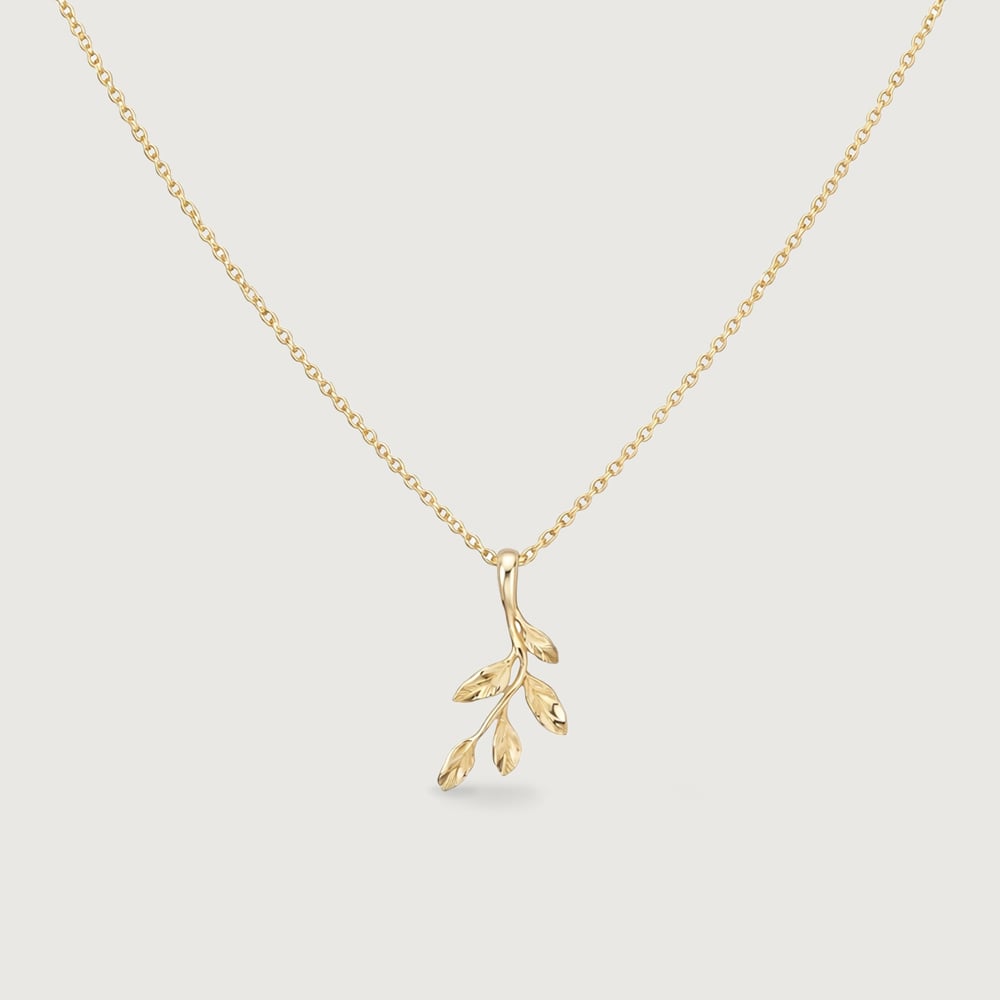 Serene Olive Gold Necklace,,hi-res image number null