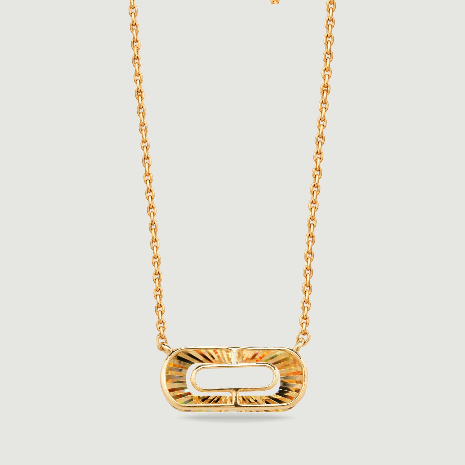Sleek Linear Gold Necklace,,hi-res image number null