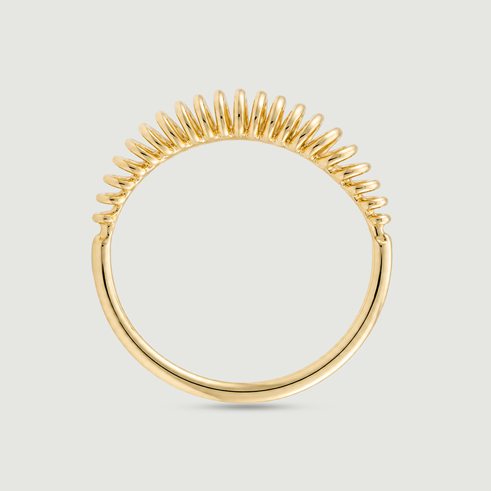 Sleek Linear Gold Ring,,hi-res image number null