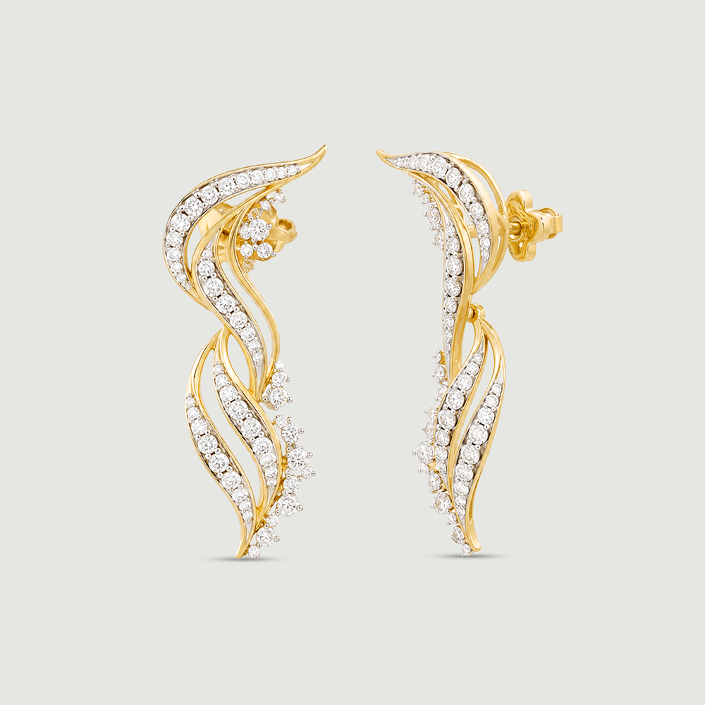 Sacred Lights Diamond Drop Earrings,,hi-res image number null