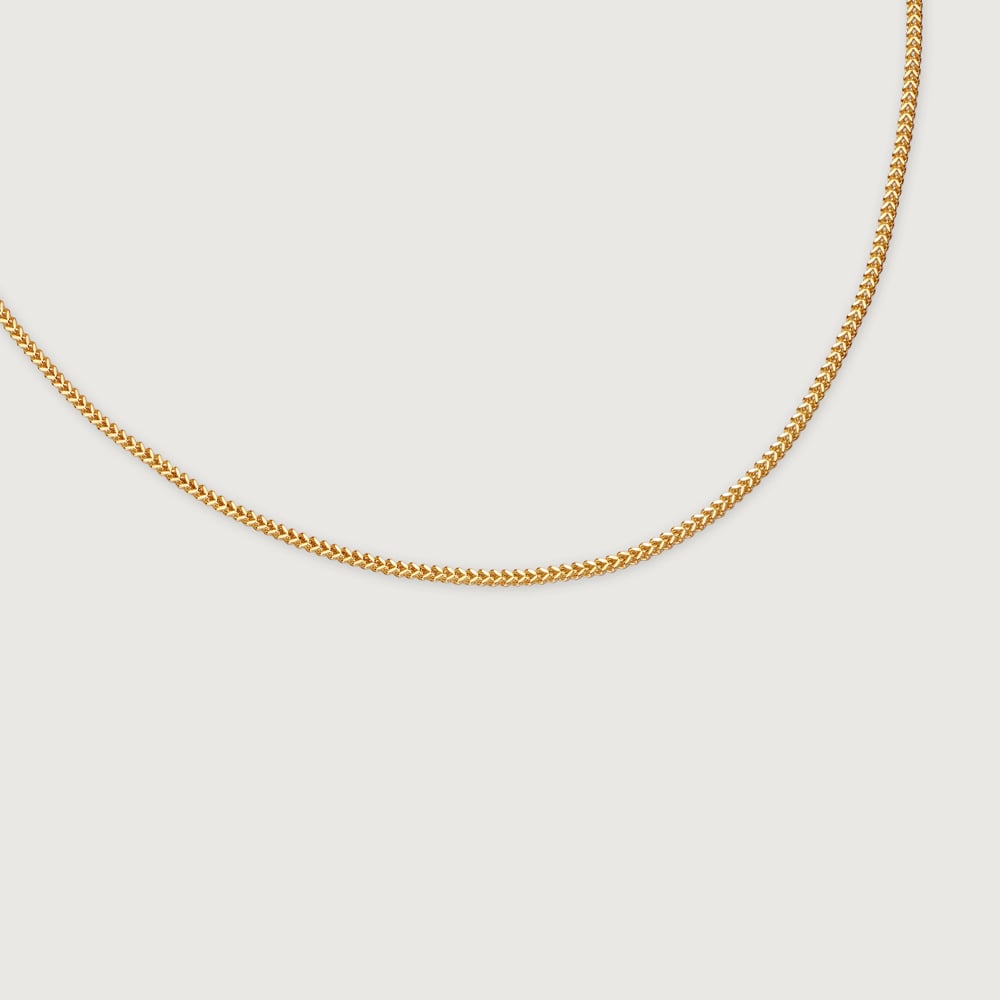 22KT Yellow Gold Effulgent Subtle Heart Carved Motif Gold Chain,,hi-res image number null