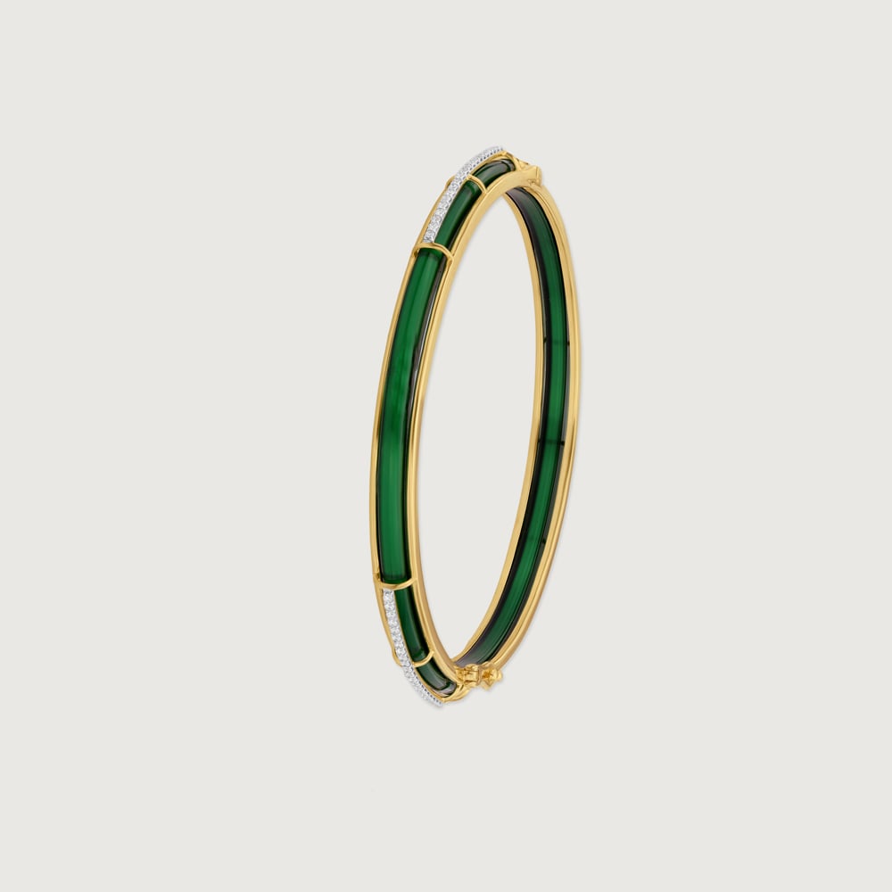 Sleek Linear Diamond Bangle,,hi-res image number null