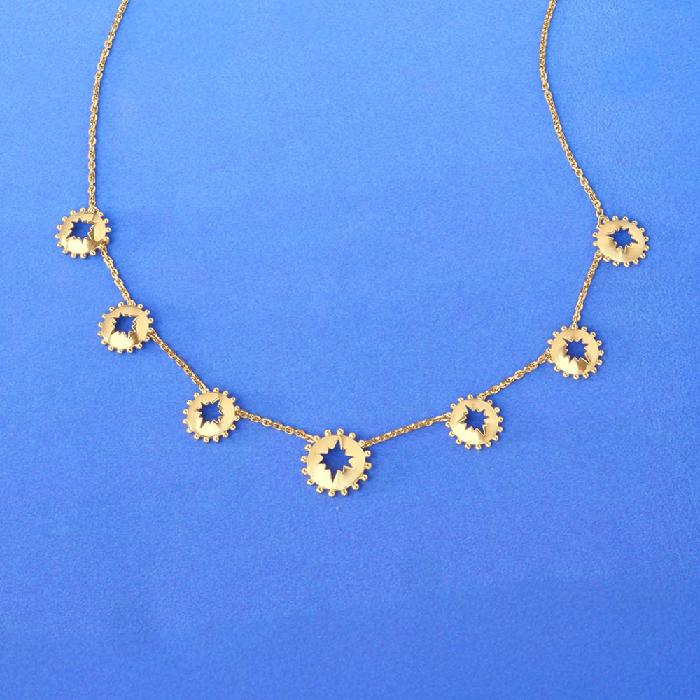 Delicate Radiant Gold Necklace,,hi-res image number null