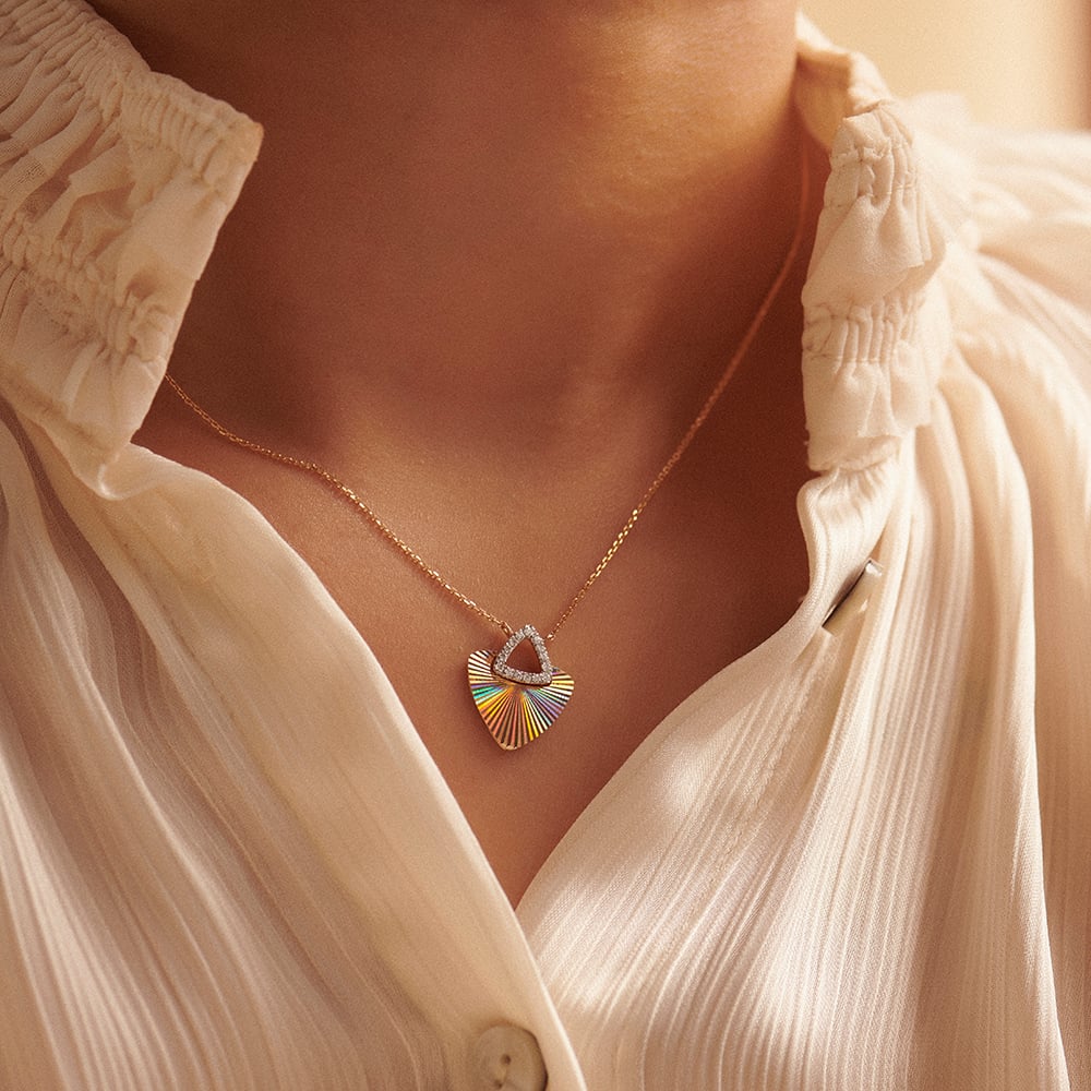 Striking Radiant Diamond Necklace,,hi-res image number null