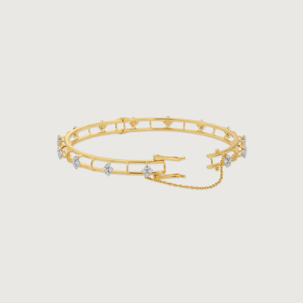 Charming Floral Diamond Bangle,,hi-res image number null
