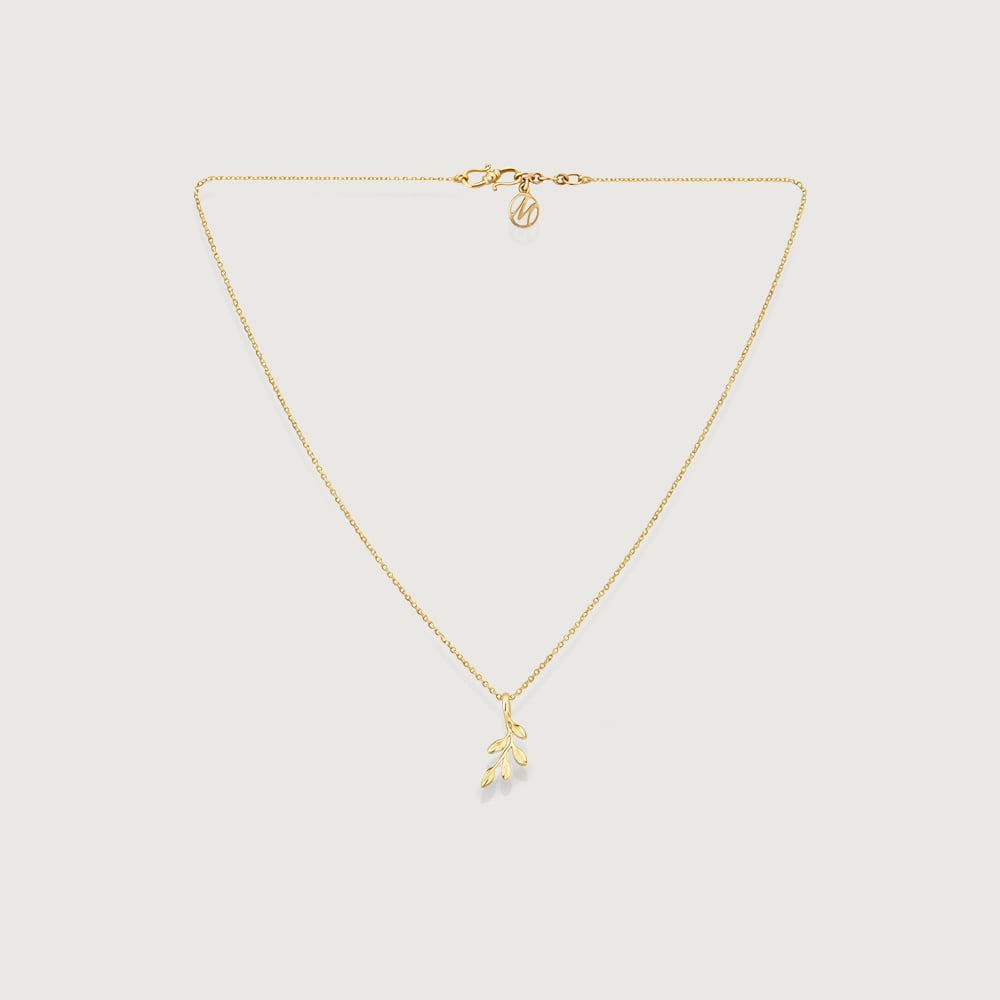 Serene Olive Gold Necklace,,hi-res image number null