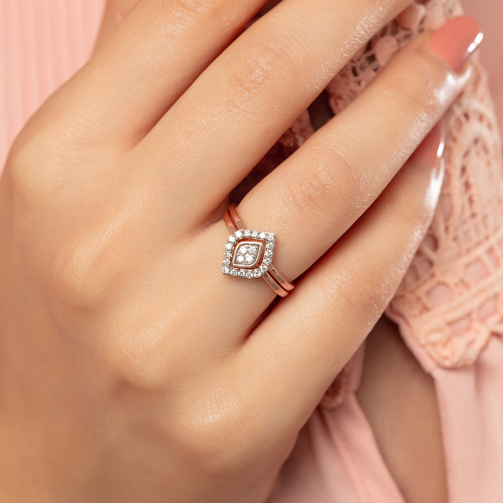 Vintage Glam Diamond Ring Set,,hi-res image number null