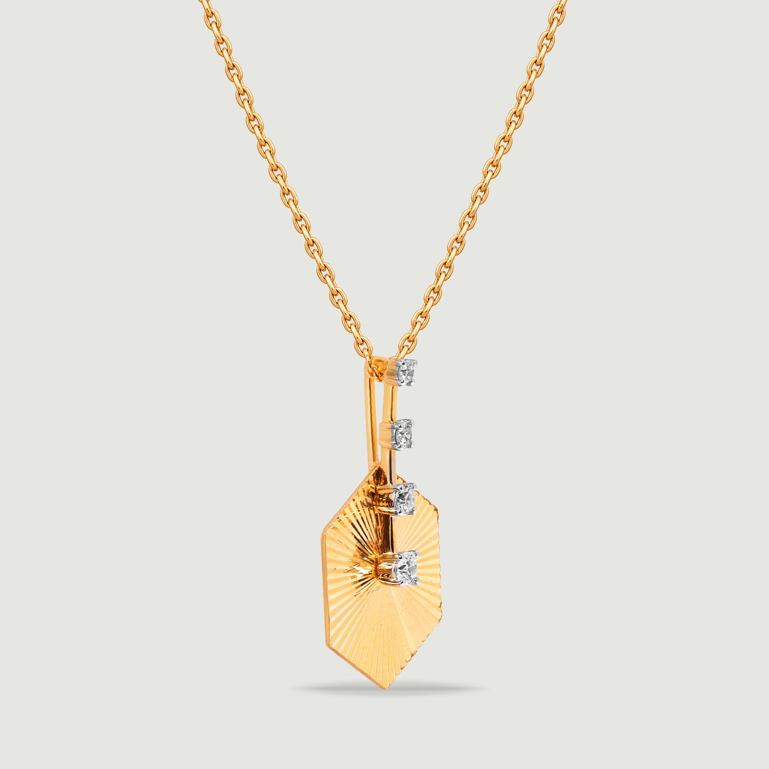 Radiant Geometric Diamond Necklace,,hi-res image number null