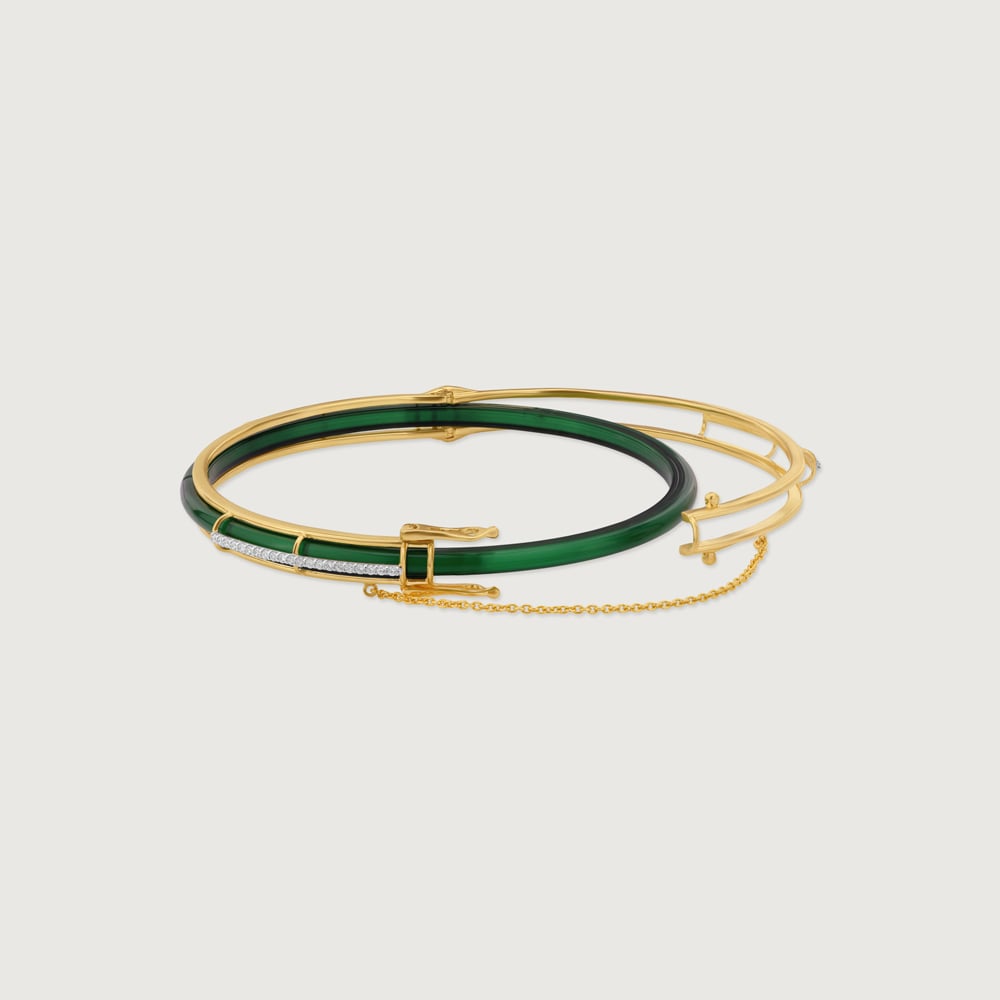 Sleek Linear Diamond Bangle,,hi-res image number null