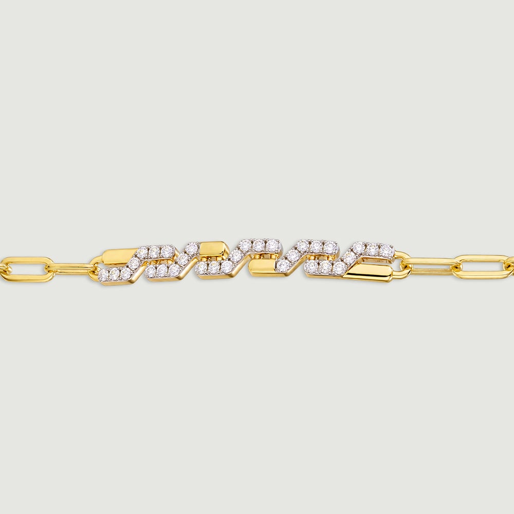 Dynamic Geometric Diamond Bracelet,,hi-res image number null