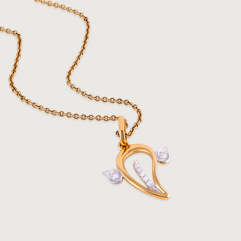 Shree Ganesh Gold and Diamond Pendant,,hi-res image number null
