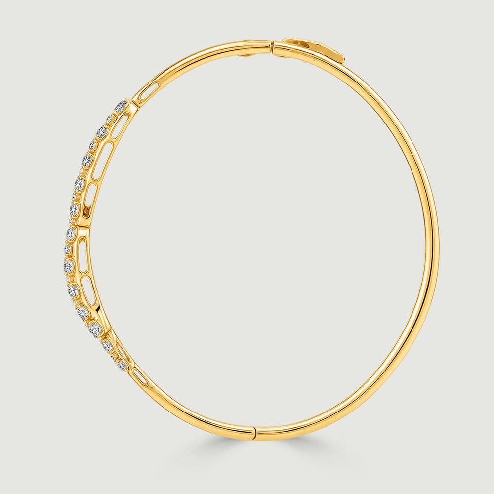 Fluid Shimmering Diamond Bangle,,hi-res image number null