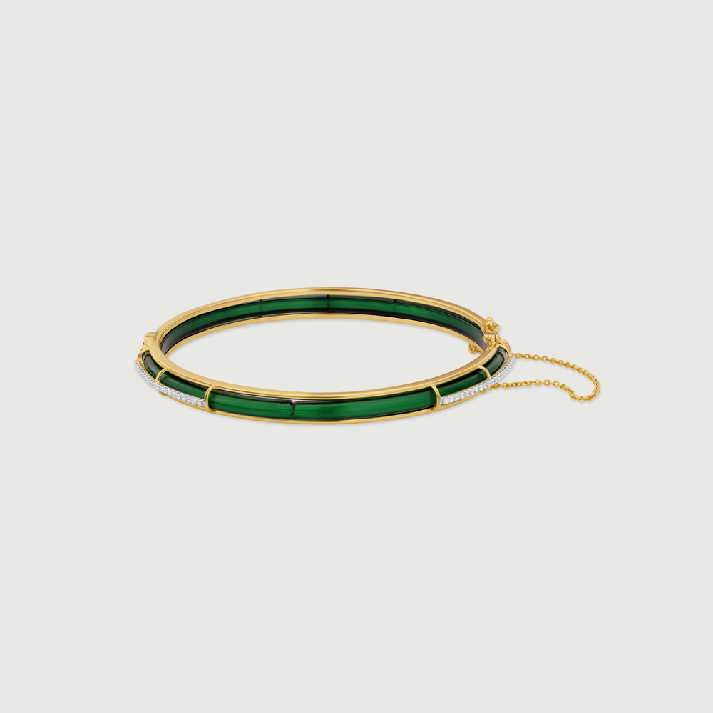 Sleek Linear Diamond Bangle,,hi-res image number null