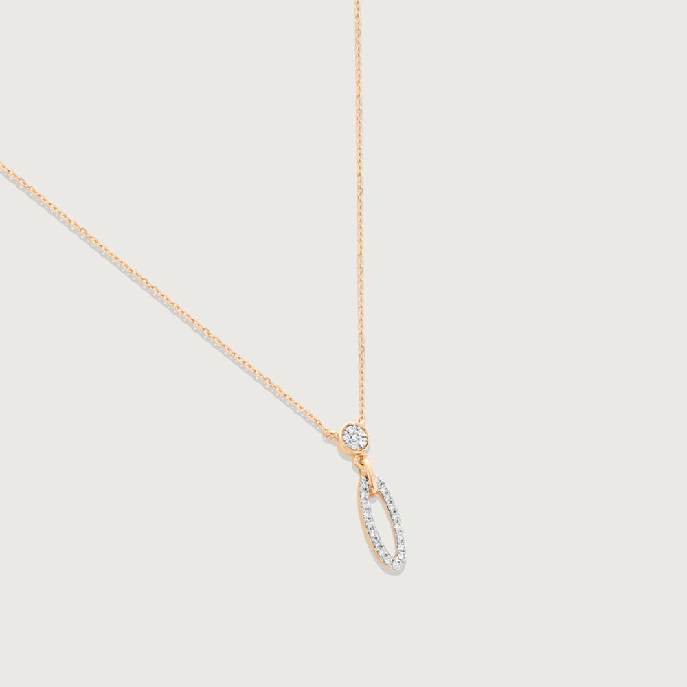 Halo Drift Diamond Necklace,,hi-res image number null