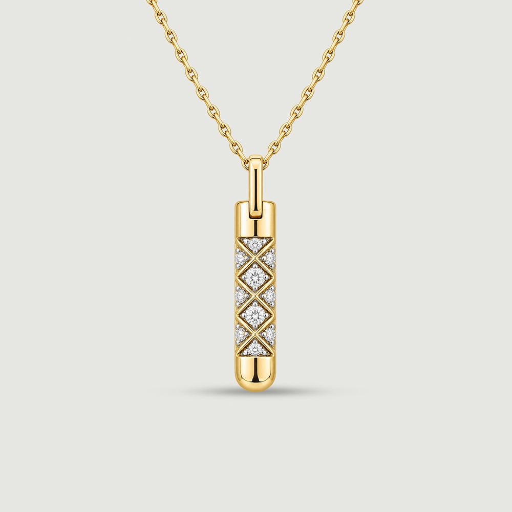 Intricate Crisscross Diamond Pendant,,hi-res image number null