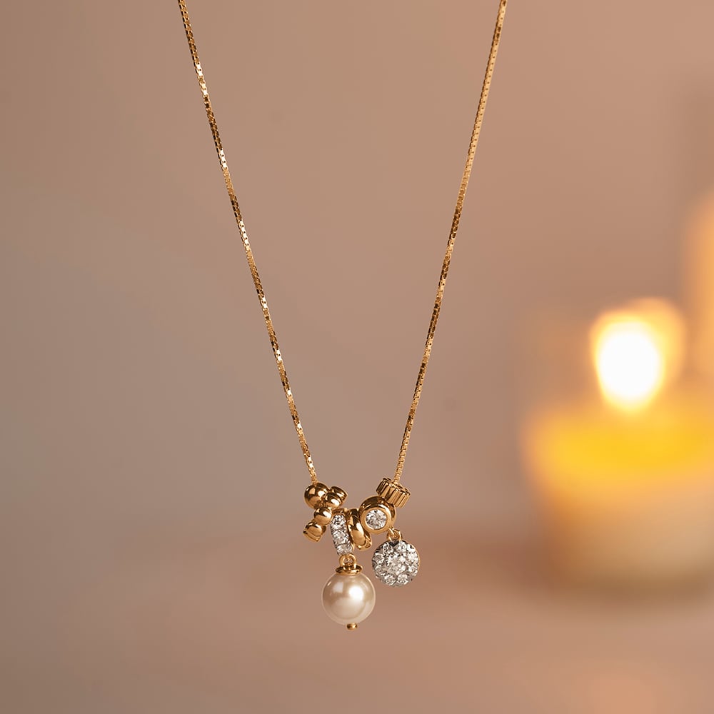 Playful Luminous Diamond Charm Necklace,,hi-res image number null