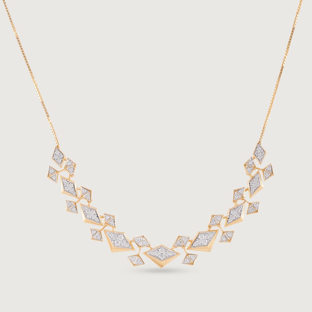 Disco Beat Gold & Diamond Necklace,,hi-res image number null