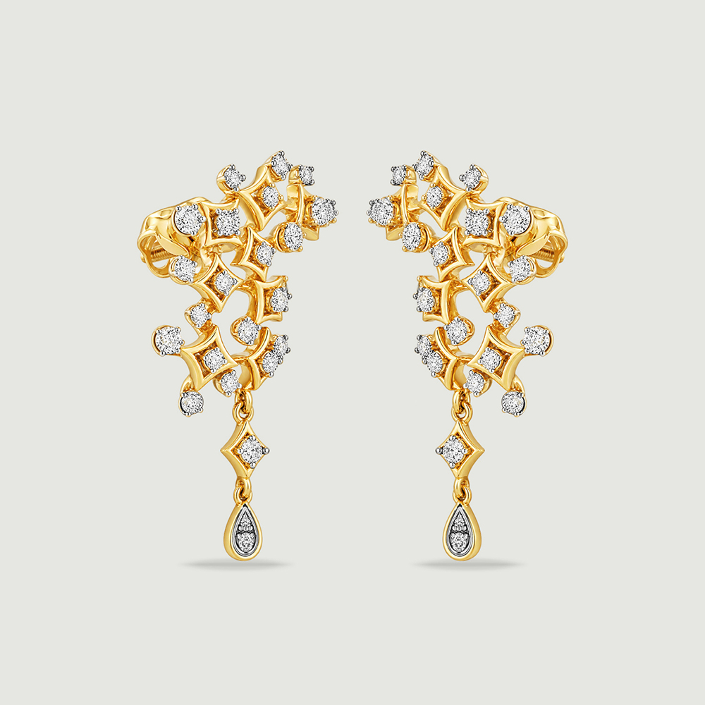Riverside Radiance Diamond Drop Earrings,,hi-res image number null
