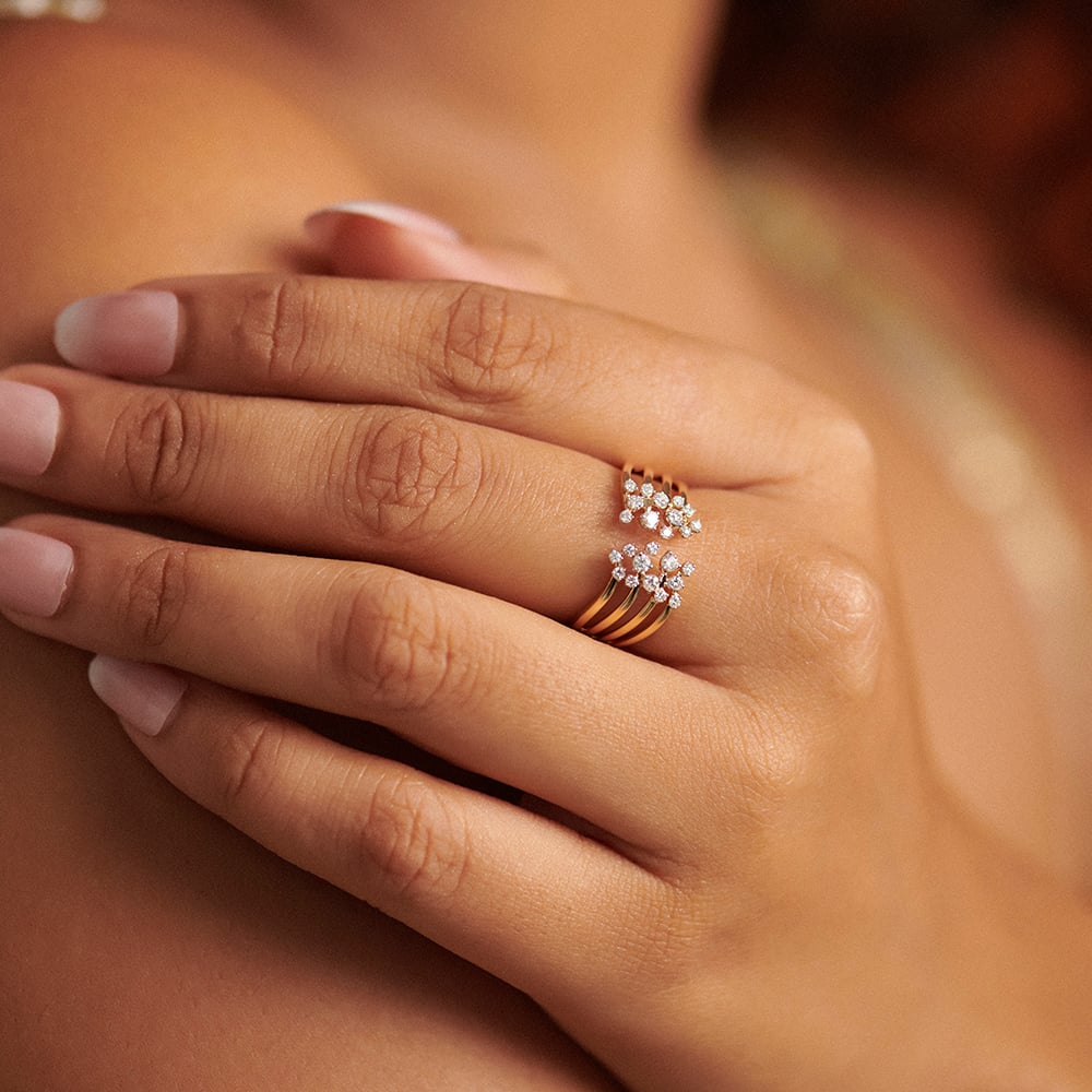 Luminous Flowing Diamond Ring,,hi-res image number null