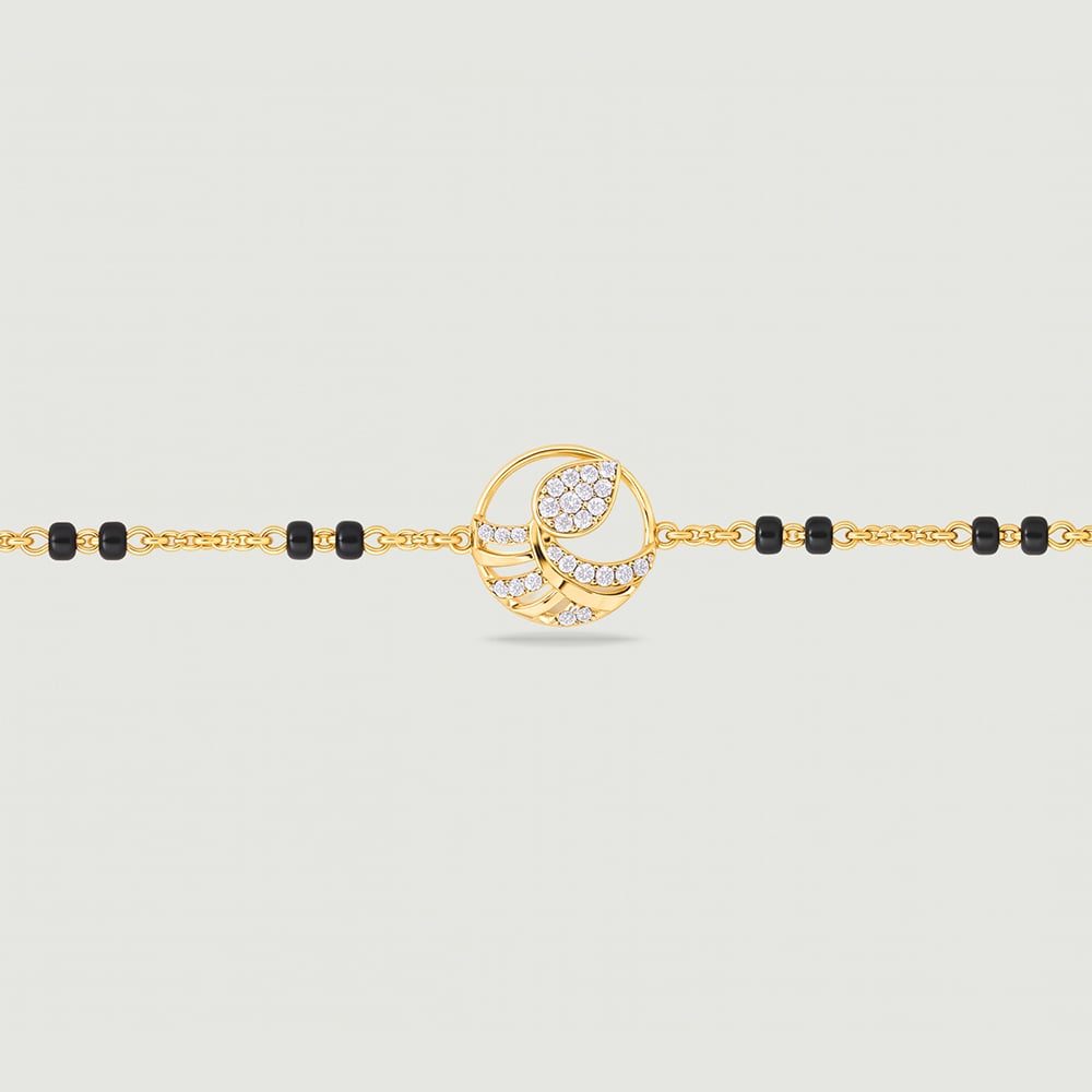 Auspicious Radiant Diamond Mangalsutra Bracelet,,hi-res image number null