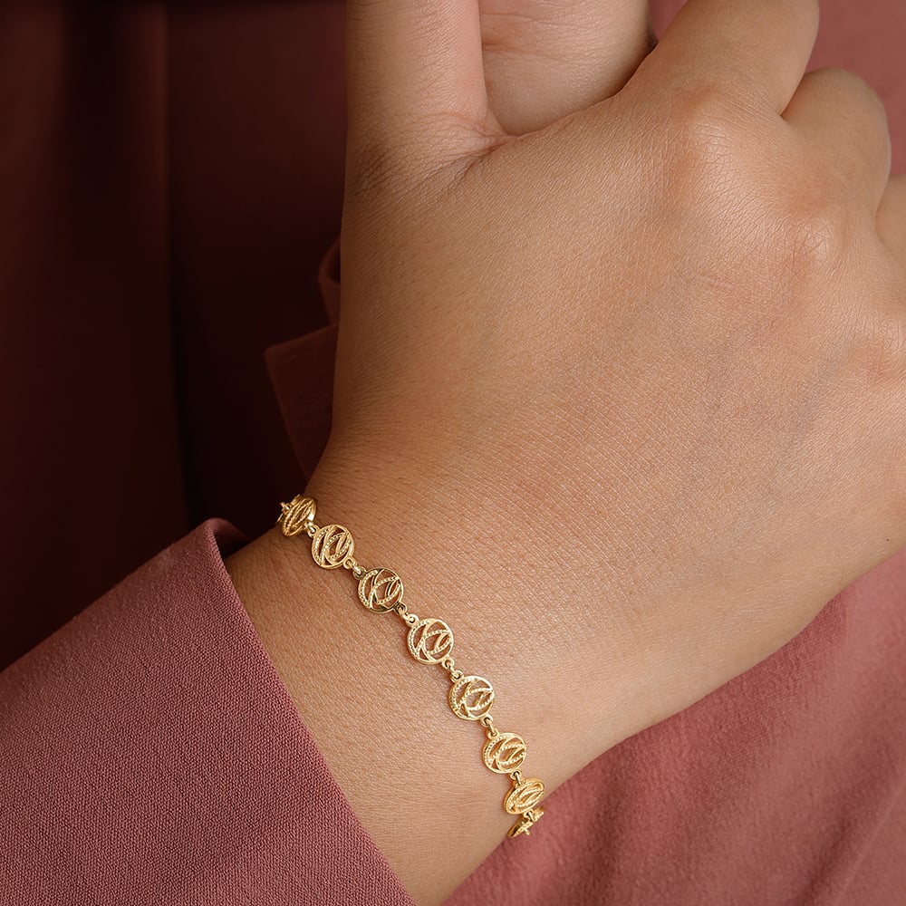 Celestial Curl Gold Bracelet,,hi-res image number null
