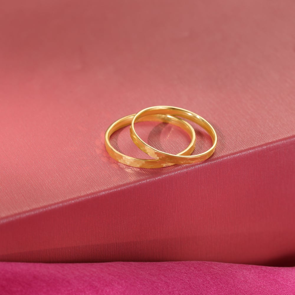 Timeless Unity Band 18KT Gold Couple Ring -Single Piece,,hi-res image number null