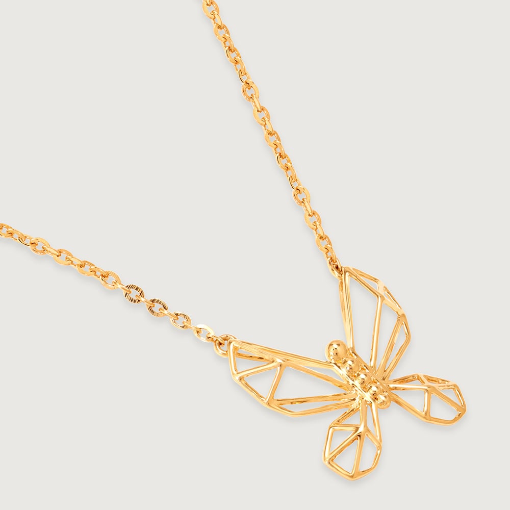 Whimsical Wings 14KT Yellow Gold Necklace,,hi-res image number null